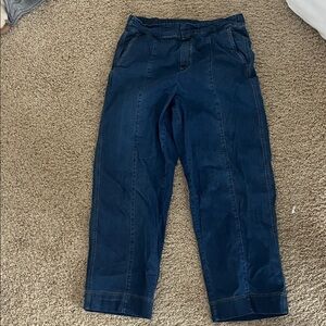 Dark Blue Casual Pants